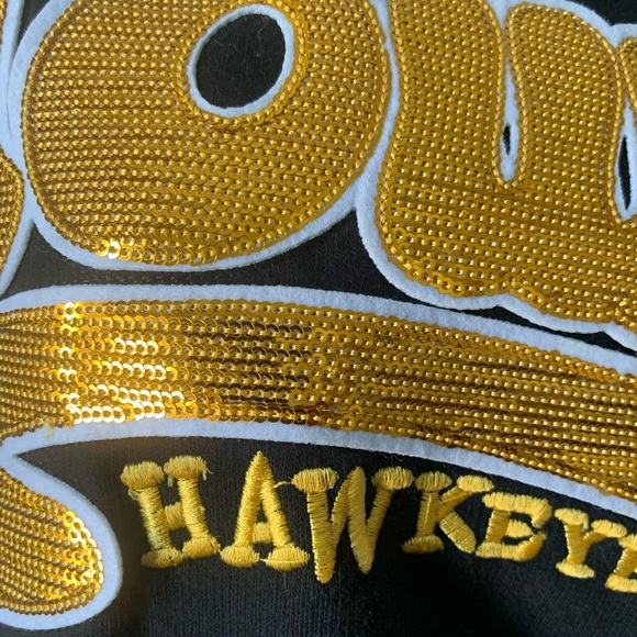 Three Square Iowa Hawkeye sequins hoodie - Picture 3 of 5